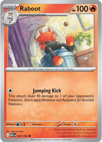 Image for Raboot (027/132) (ME01: Mega Evolution) - Pokemon