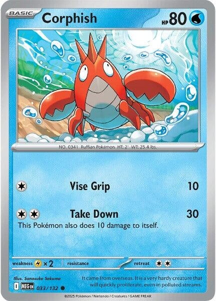 Image for Corphish (033/132) (ME01: Mega Evolution) - Pokemon