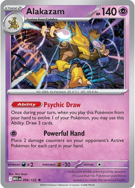 Image for Alakazam (056/132) (ME01: Mega Evolution) - Pokemon