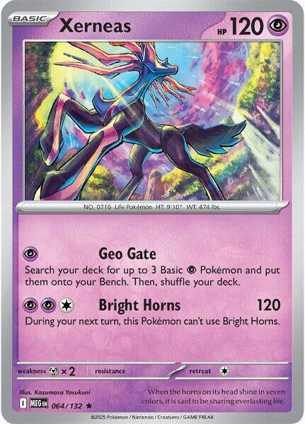 Image for Xerneas (064/132) (ME01: Mega Evolution) - Pokemon