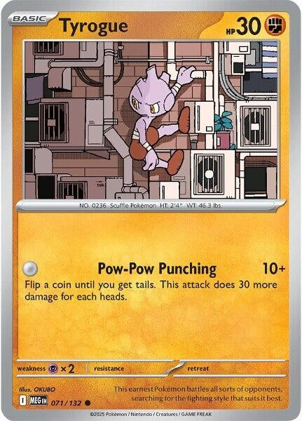 Image for Tyrogue (071/132) (ME01: Mega Evolution) - Pokemon