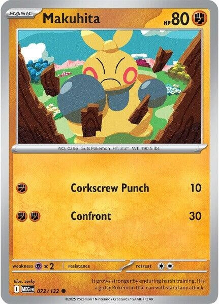Image for Makuhita (072/132) (ME01: Mega Evolution) - Pokemon