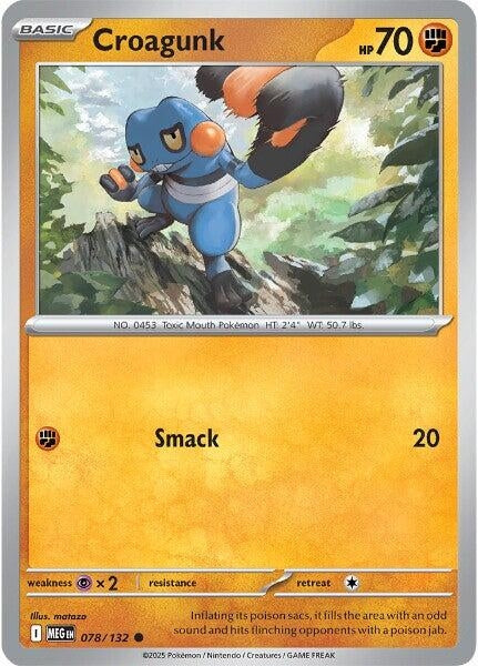 Image for Croagunk (078/132) (ME01: Mega Evolution) - Pokemon