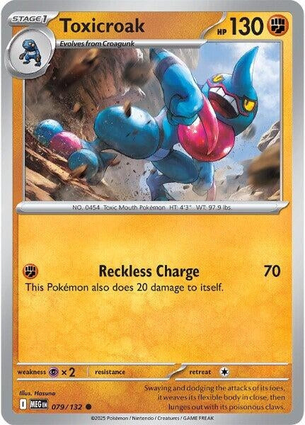 Image for Toxicroak (079/132) (ME01: Mega Evolution) - Pokemon