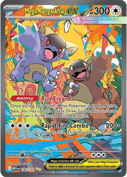 Image for Mega Kangaskhan ex (182/132) (ME01: Mega Evolution) - Pokemon