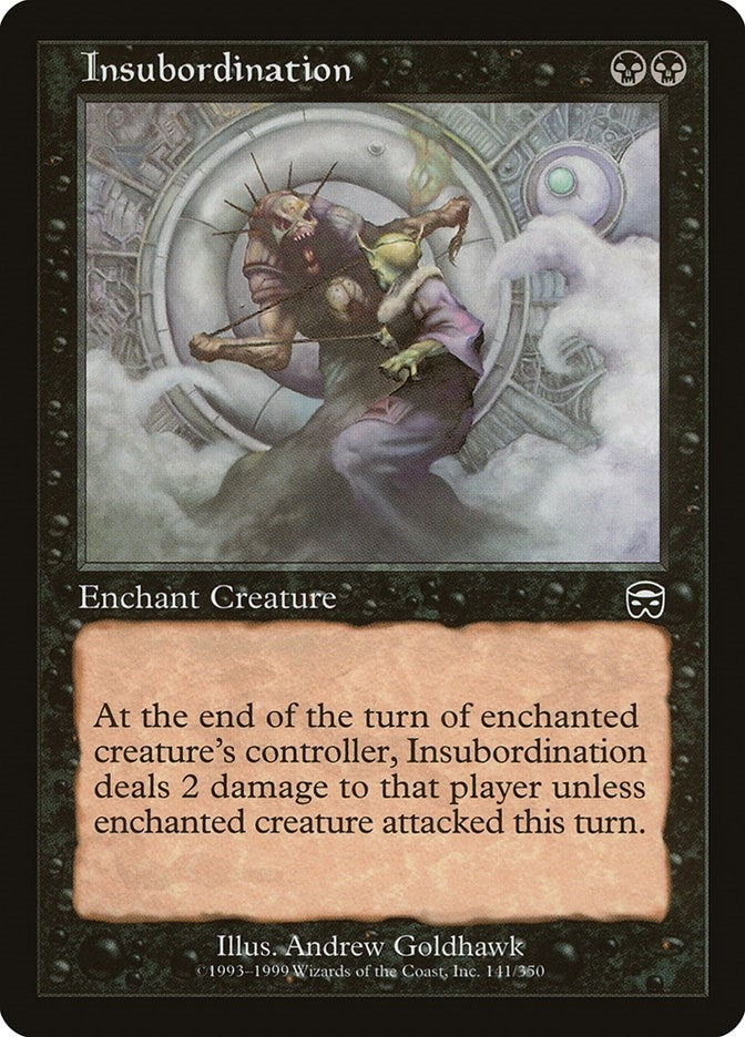 Image for Insubordination (141) (Mercadian Masques) - Magic: The Gathering
