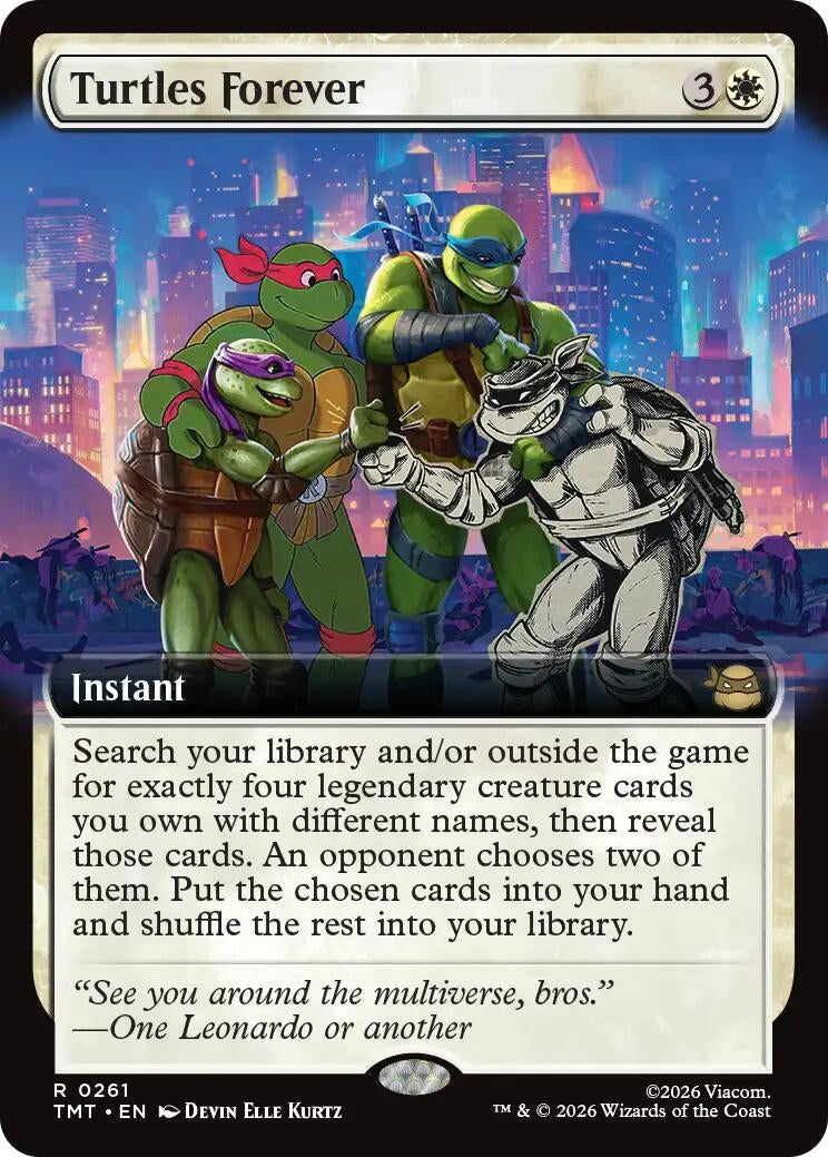 Image for Turtles Forever (Extended Art) (261) (Teenage Mutant Ninja Turtles) - Magic: The Gathering