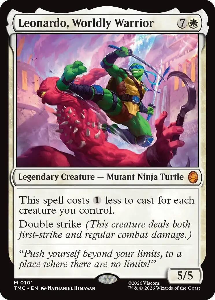 Image for Leonardo, Worldly Warrior (101) (Teenage Mutant Ninja Turtles) - Magic: The Gathering