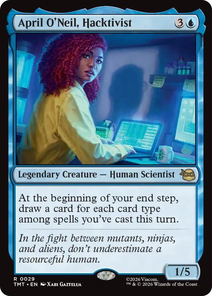 Image for April O'Neil, Hacktivist (29) (Teenage Mutant Ninja Turtles) - Magic: The Gathering