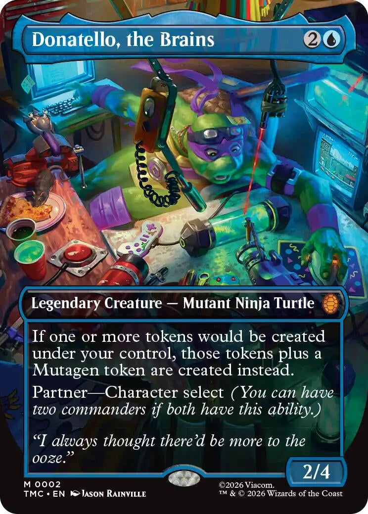 Image for Donatello, the Brains (0002) (Borderless) (2) (Teenage Mutant Ninja Turtles) - Magic: The Gathering