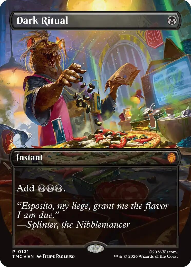 Image for Dark Ritual (Borderless) (131) (Teenage Mutant Ninja Turtles) - Magic: The Gathering