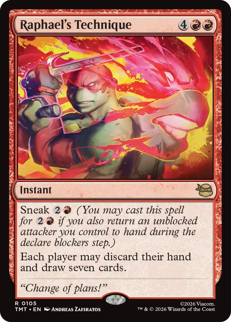 Image for Raphael's Technique (105) (Teenage Mutant Ninja Turtles) - Magic: The Gathering