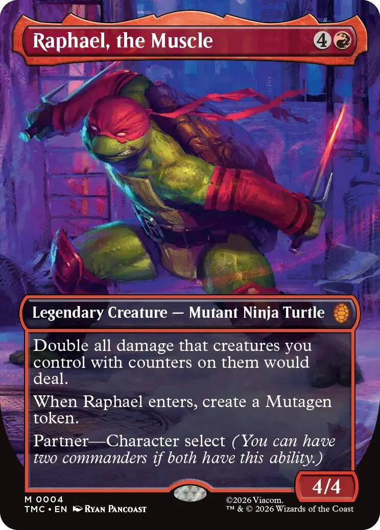 Image for Raphael, the Muscle (0004) (Borderless) (4) (Teenage Mutant Ninja Turtles) - Magic: The Gathering