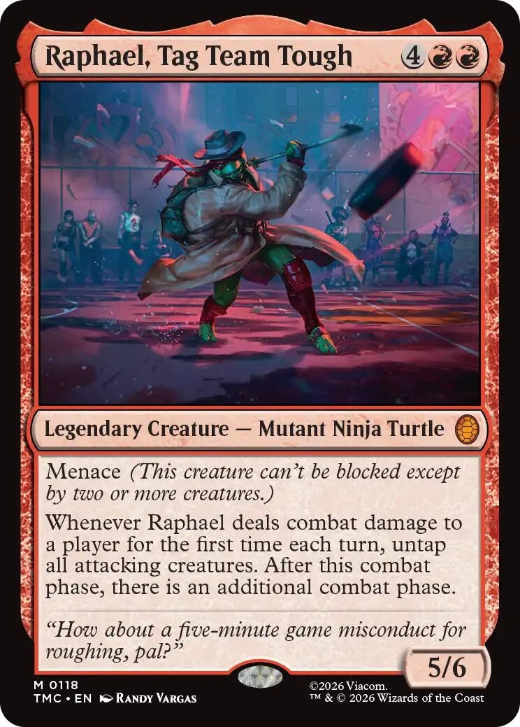 Image for Raphael, Tag Team Tough (118) (Teenage Mutant Ninja Turtles) - Magic: The Gathering