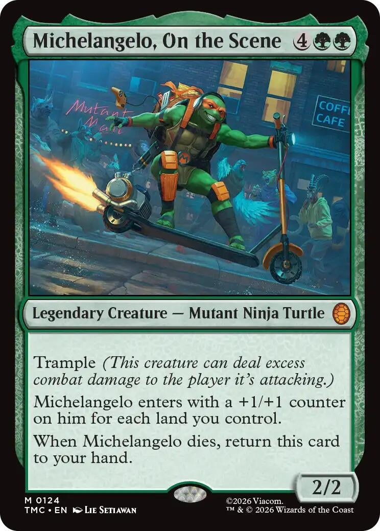 Image for Michelangelo, On the Scene (124) (Teenage Mutant Ninja Turtles) - Magic: The Gathering