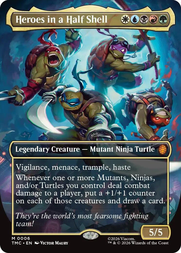 Image for Heroes in a Half Shell (0006) (Borderless) (6) (Teenage Mutant Ninja Turtles) - Magic: The Gathering