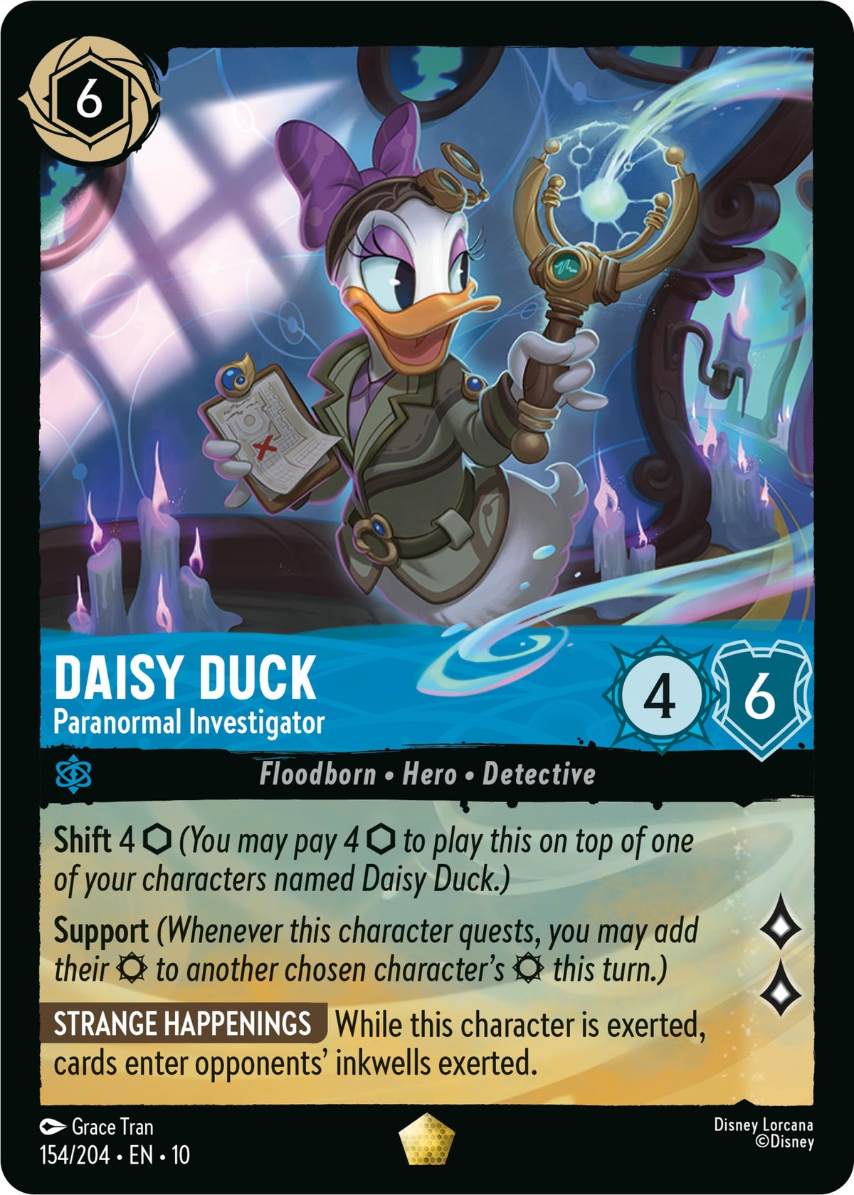 Image for Daisy Duck - Paranormal Investigator (154/204) (Whispers in the Well) - Disney Lorcana