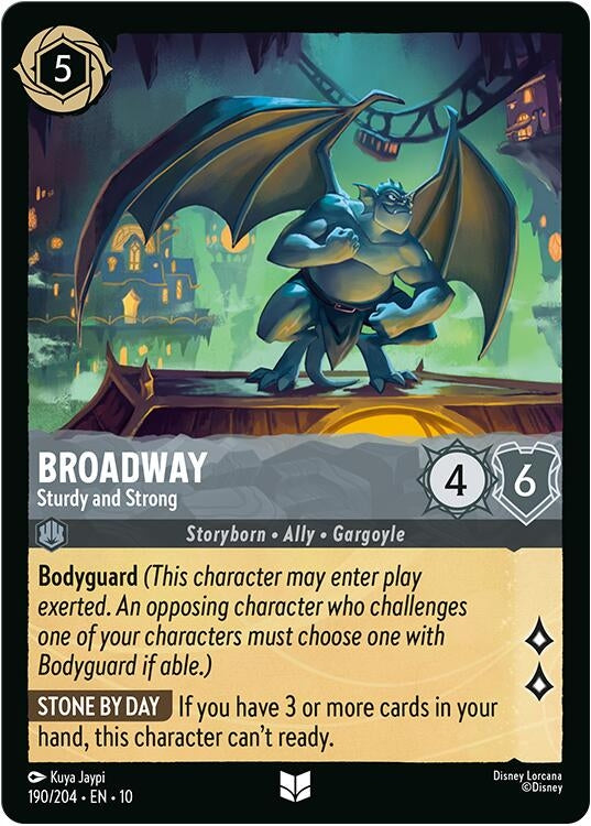 Image for Broadway - Sturdy and Strong (190/204) (Whispers in the Well) - Disney Lorcana