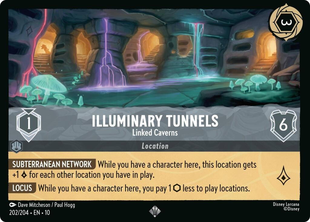 Image for Illuminary Tunnels - Linked Caverns (202/204) (Whispers in the Well) - Disney Lorcana