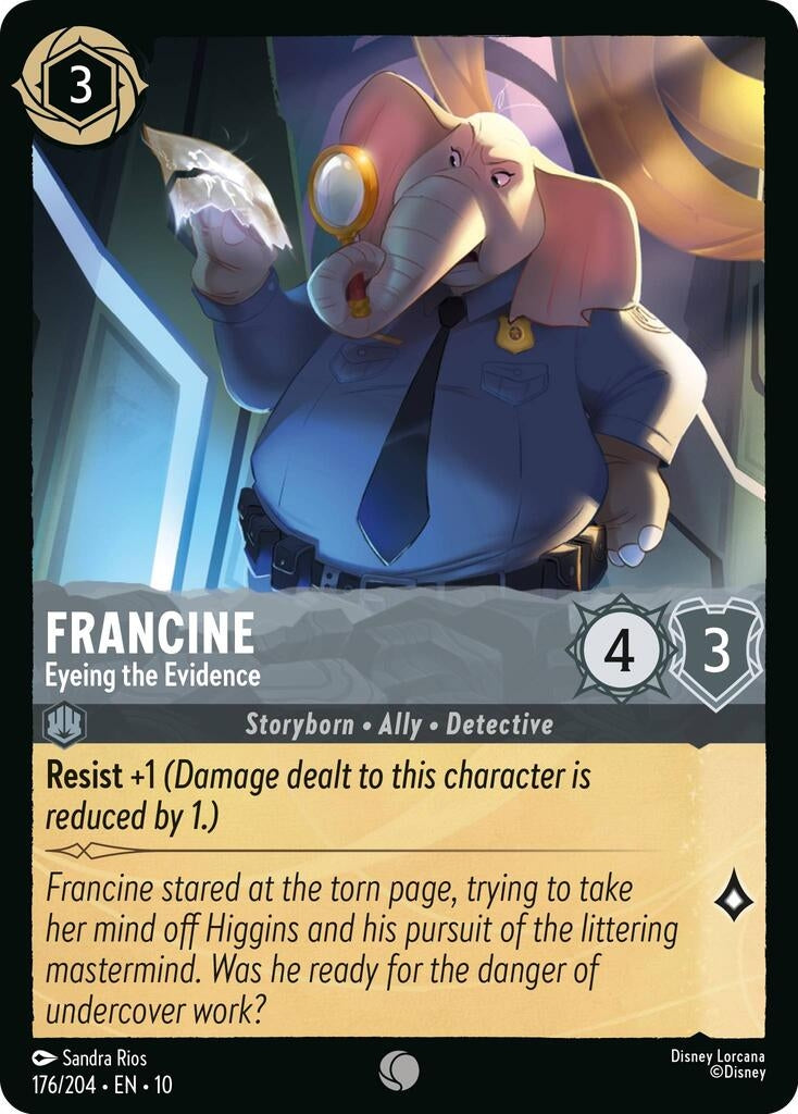 Image for Francine - Eyeing the Evidence (176/204) (Whispers in the Well) - Disney Lorcana