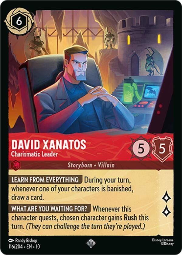 Image for David Xanatos - Charismatic Leader (116/204) (Whispers in the Well) - Disney Lorcana