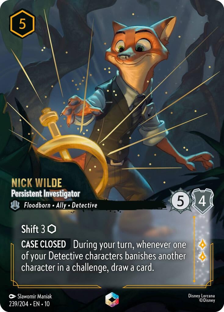 Nick Wilde - Persistent Investigator (Enchanted) (239/204) (Whispers in the Well)