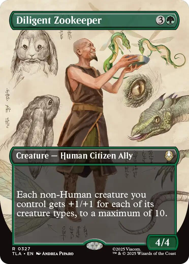 Image for Diligent Zookeeper (Borderless) (327) (TLA) - Magic: The Gathering