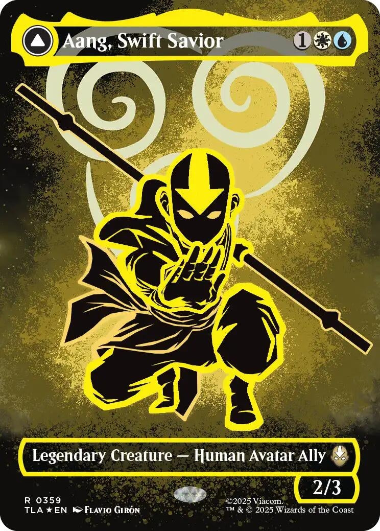 Aang, Swift Savior (Borderless) (Neon Ink Foil) (359) (TLA)