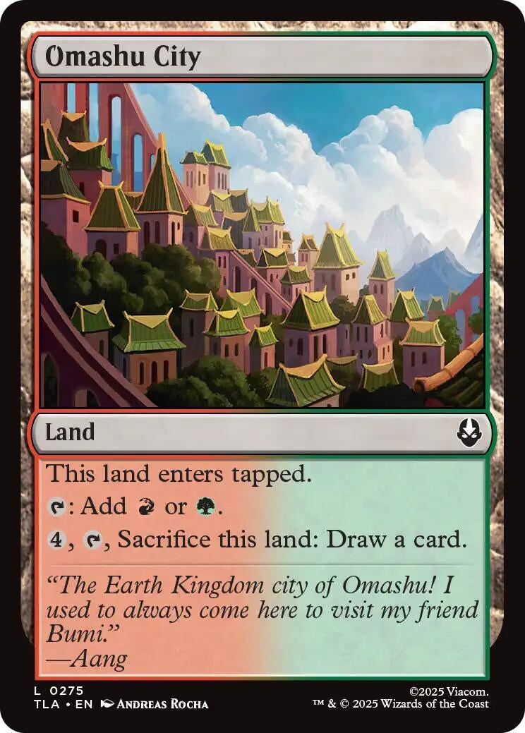 Image for Omashu City (275) (TLA) - Magic: The Gathering