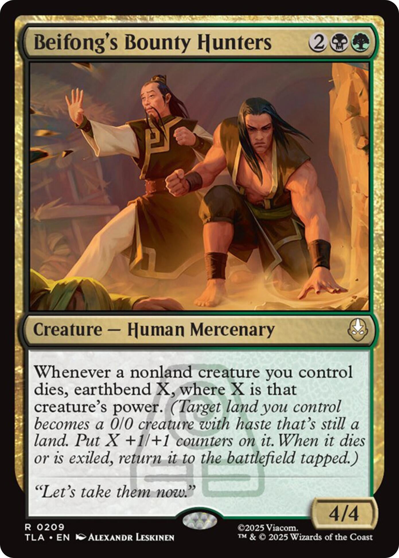 Image for Beifong's Bounty Hunters (209) (TLA) - Magic: The Gathering