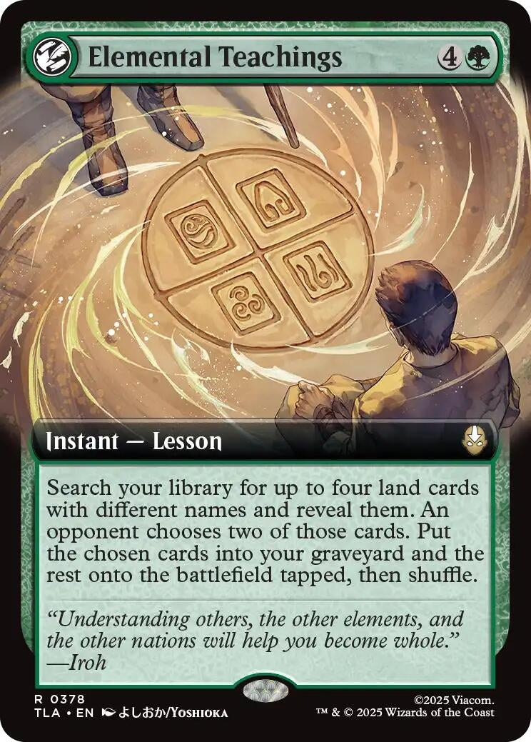 Image for Elemental Teachings (Extended Art) (378) (TLA) - Magic: The Gathering