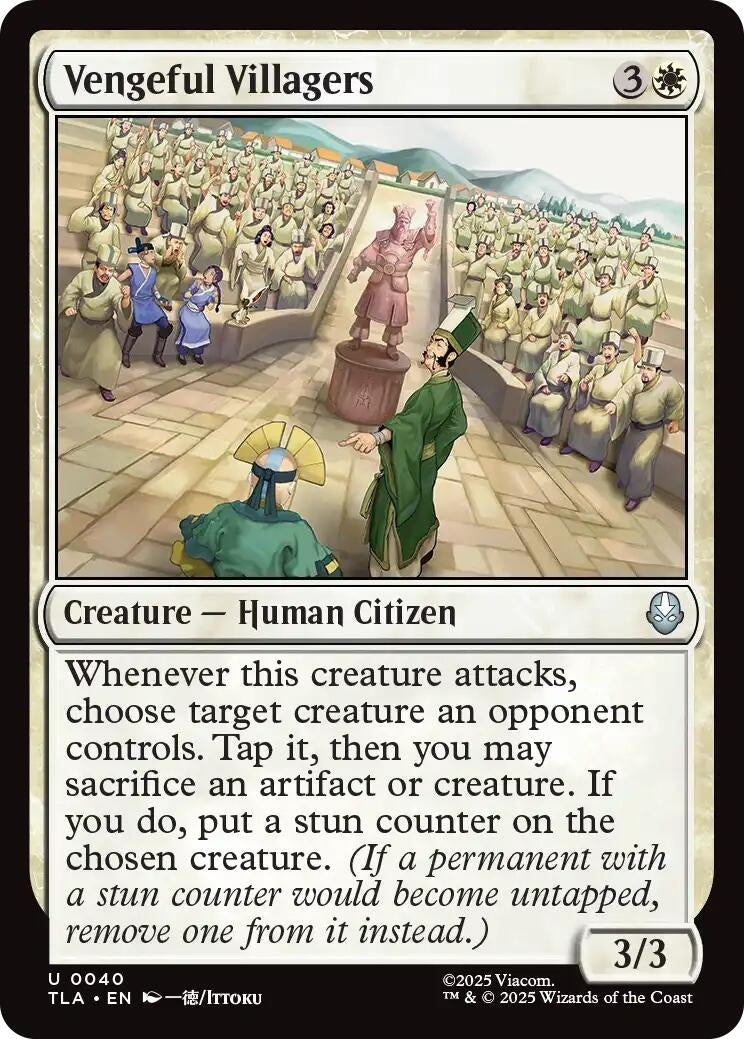 Image for Vengeful Villagers (40) (TLA) - Magic: The Gathering