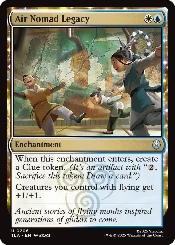 Image for Air Nomad Legacy (206) (TLA) - Magic: The Gathering