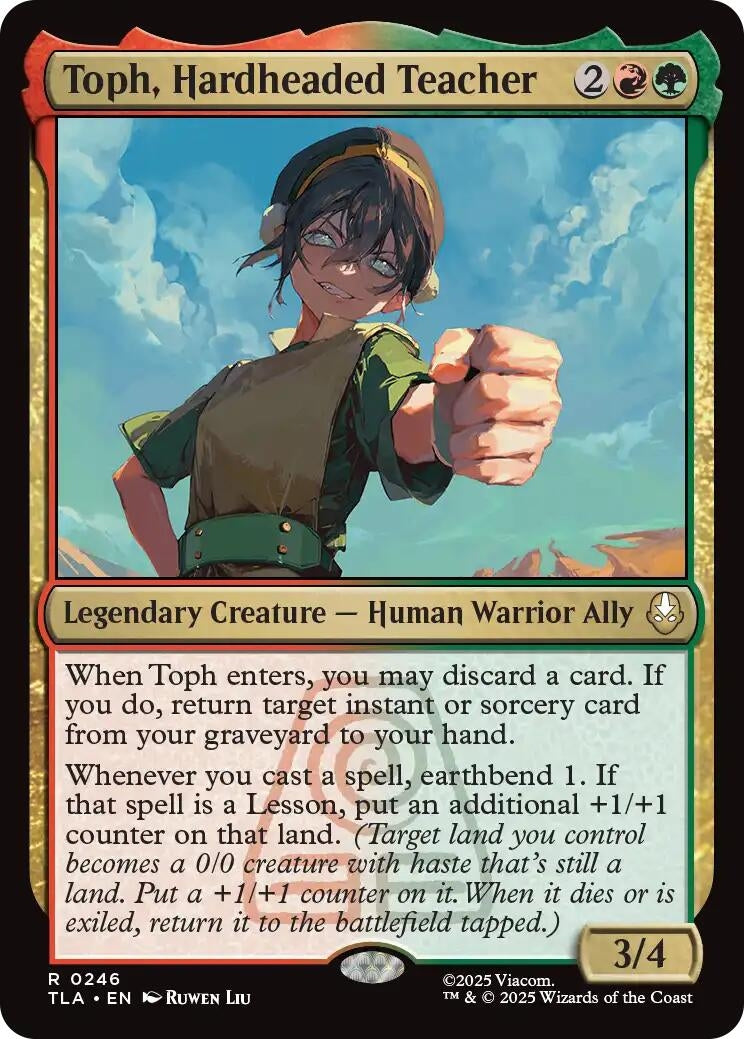 Image for Toph, Hardheaded Teacher (246) (TLA) - Magic: The Gathering