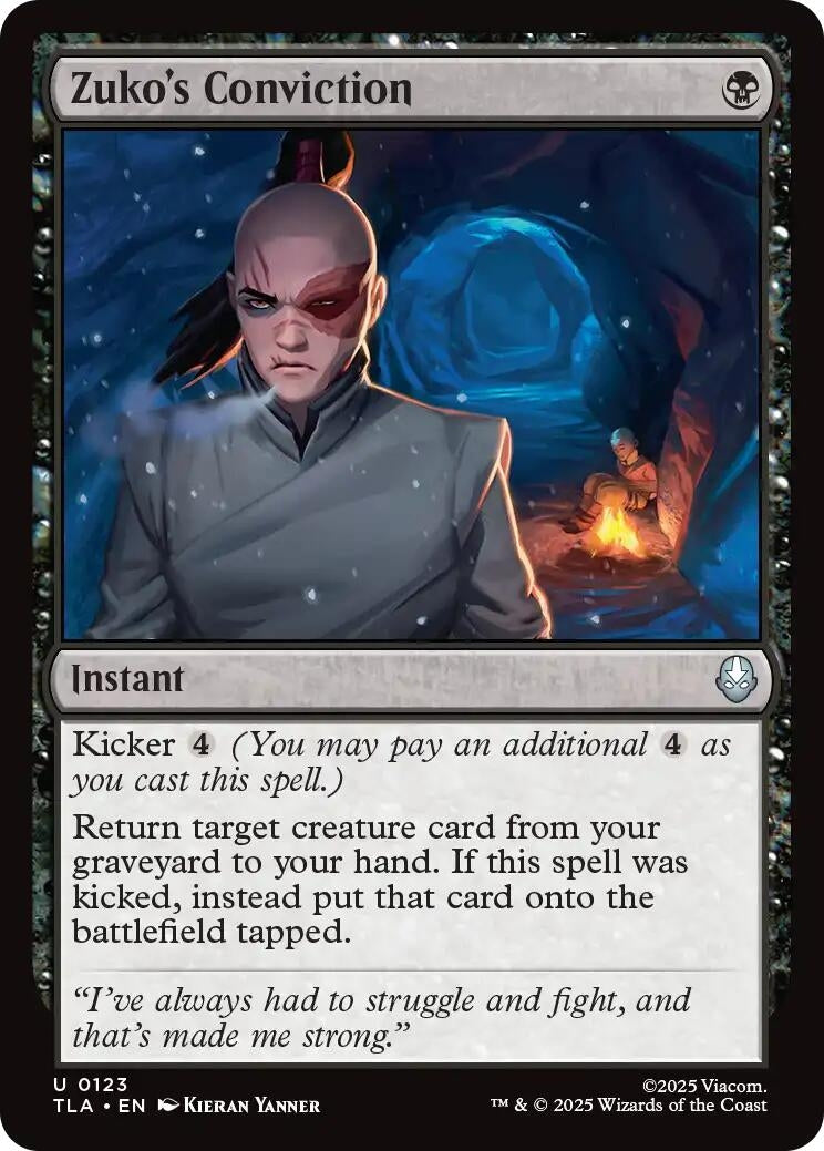 Image for Zuko's Conviction (123) (TLA) - Magic: The Gathering