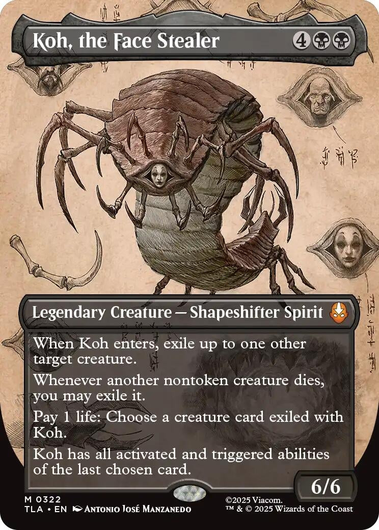 Image for Koh, the Face Stealer (Borderless) (322) (TLA) - Magic: The Gathering