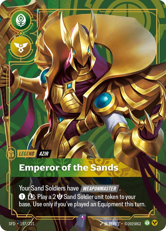 Azir - Emperor of the Sands (197/221) (Spiritforged)
