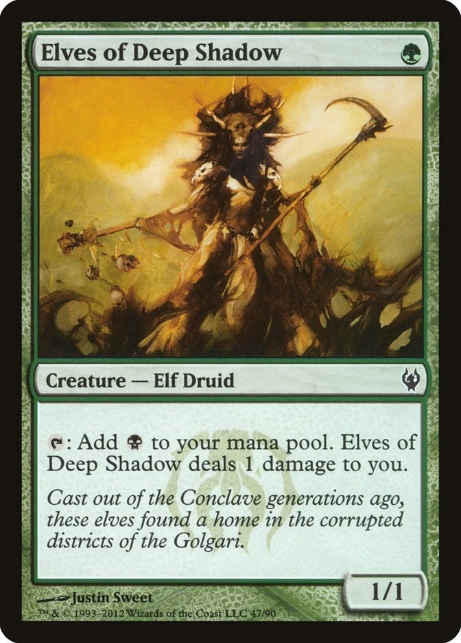 Elves of Deep Shadow (47) (Izzet vs. Golgari)
