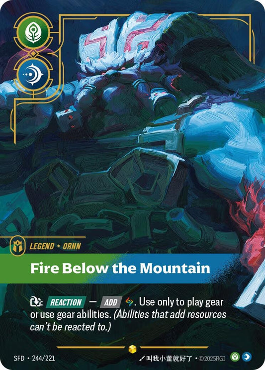Ornn - Fire Below the Mountain (Overnumbered) (244/221) (Spiritforged)