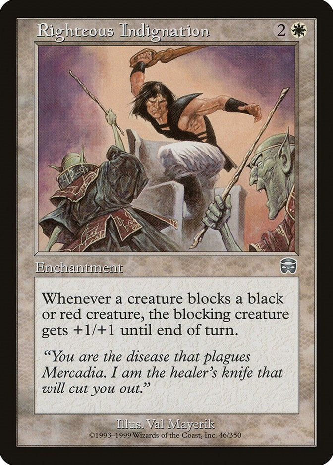 Righteous Indignation (46) (Mercadian Masques)