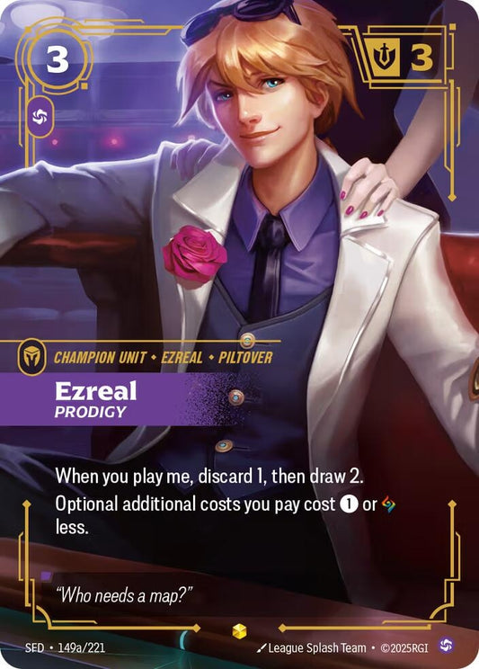 Ezreal - Prodigy (Alternate Art) (149a/221) (Spiritforged)