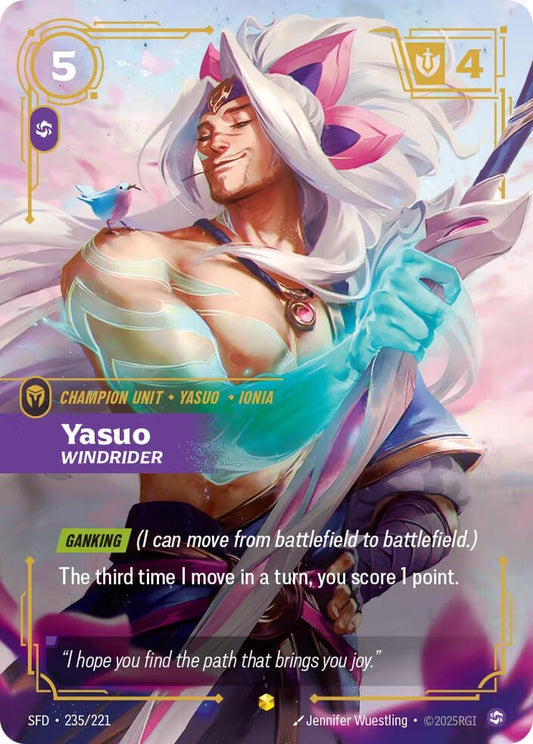 Yasuo - Windrider (Overnumbered) (235/221) (Spiritforged)