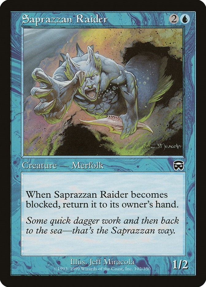 Image for Saprazzan Raider (102) (Mercadian Masques) - Magic: The Gathering