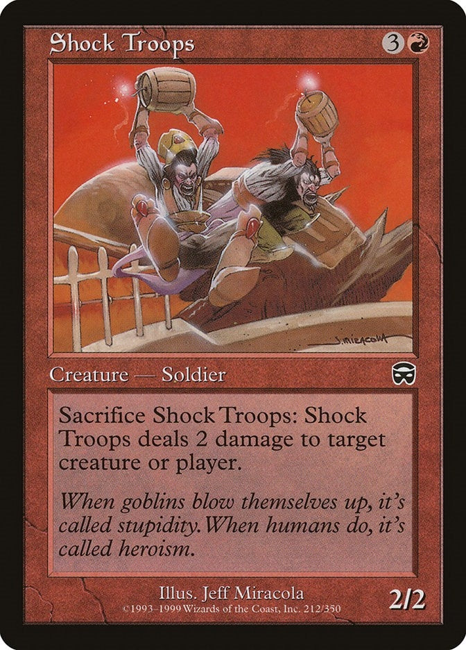 Image for Shock Troops (212) (Mercadian Masques) - Magic: The Gathering