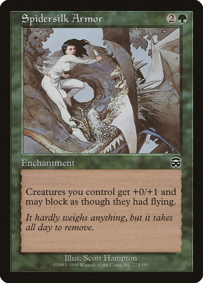 Image for Spidersilk Armor (273) (Mercadian Masques) - Magic: The Gathering