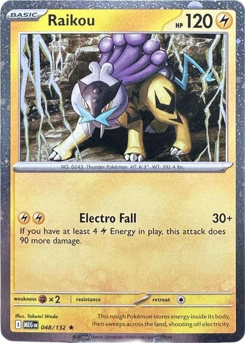 Image for Raikou - 048/132 (Cosmos Holo) (048/132) (ME01: Mega Evolution) - Pokemon