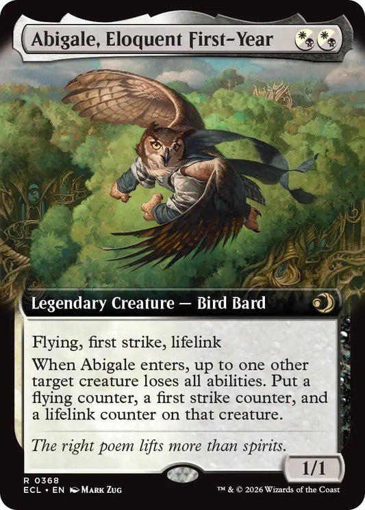 Abigale, Eloquent First-Year (Extended Art) (368) (Lorwyn Eclipsed)