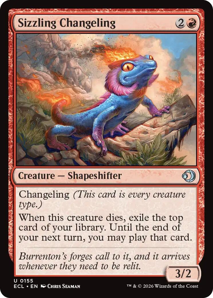 Image for Sizzling Changeling (155) (Lorwyn Eclipsed) - Magic: The Gathering