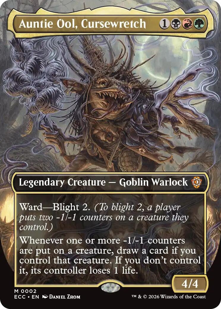 Image for Auntie Ool, Cursewretch (Borderless) (2) (Lorwyn Eclipsed) - Magic: The Gathering