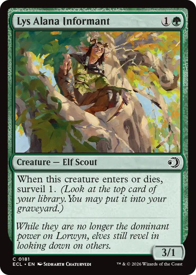 Lys Alana Informant (181) (Lorwyn Eclipsed)